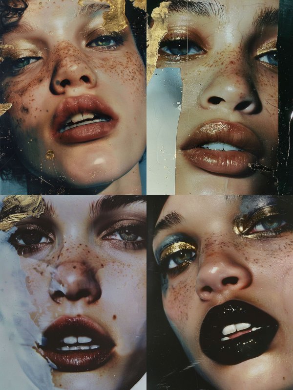 Gilded Ethereal Beauty Portraits