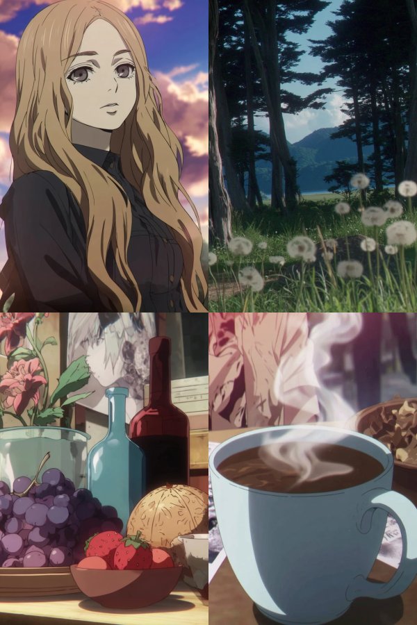 Serene Anime Moments Collage