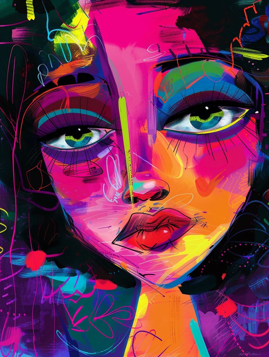 Vibrant Visions of Abstract Femininity - Image 2
