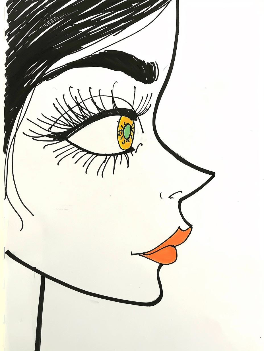 Whimsical Modernist Portrait Studies - Image 1