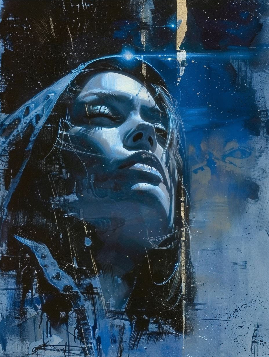 Azure Shadows of Digital Soul - Image 4