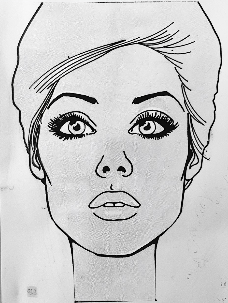 Modern Digital Portrait with Freckles - Image 3