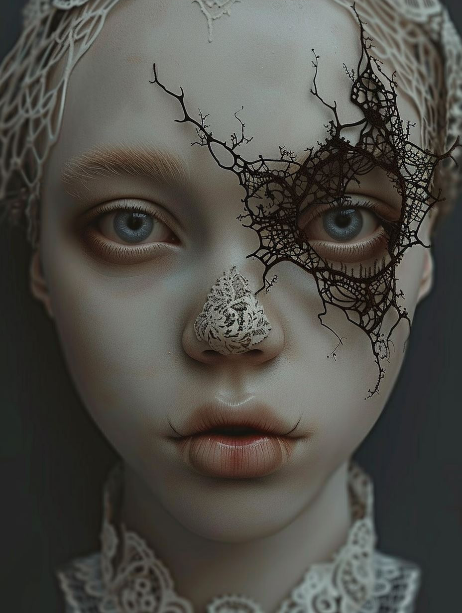 Gothic Lace and Ink Tears - Image 4