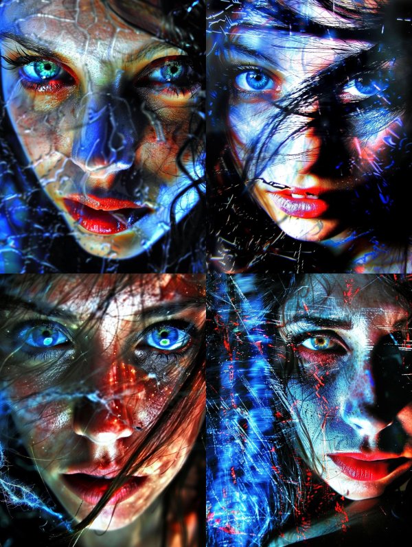 Fractured Visions of a Neon Soul