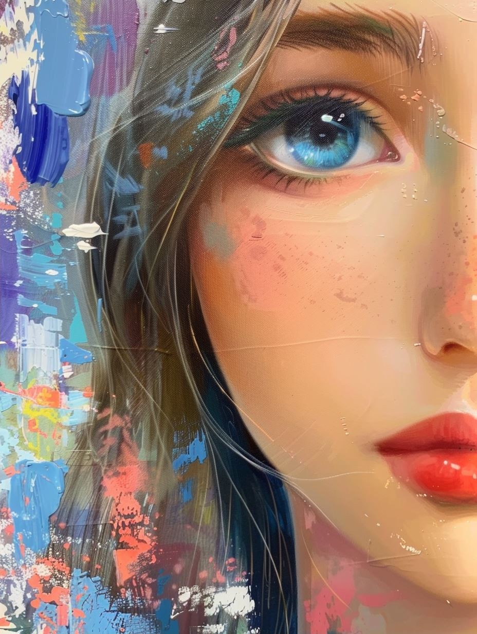 Abstract Prism Portrait of Serenity - Image 2