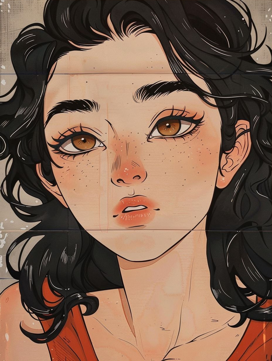 Emotional Expressions in Digital Anime Art - Image 3