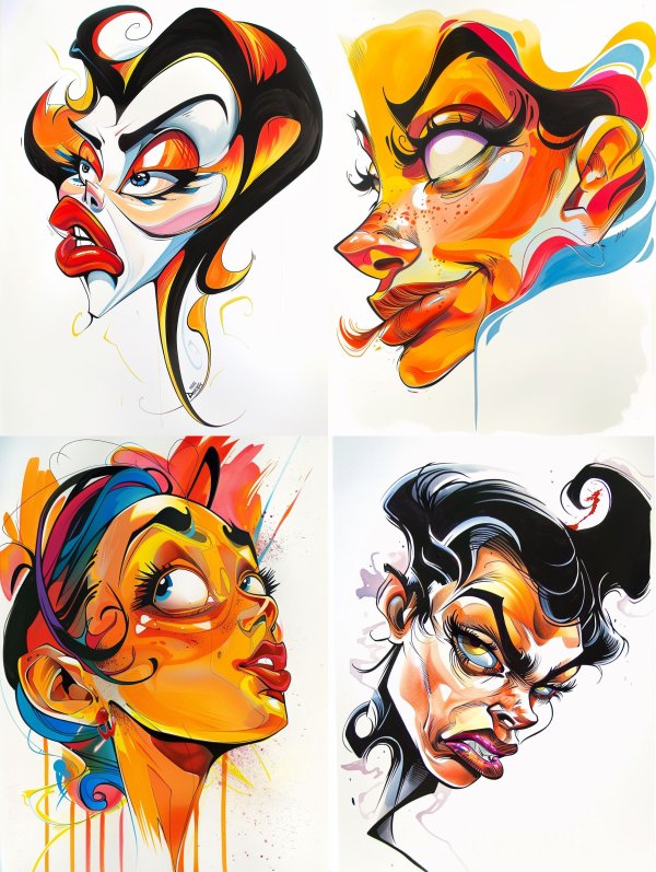 Vibrant Neo-Pop Comic Portrait