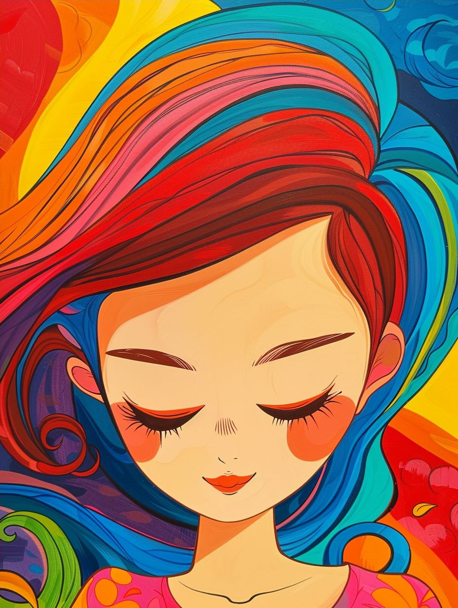 Vibrant Stylized Female Portraits - Image 4