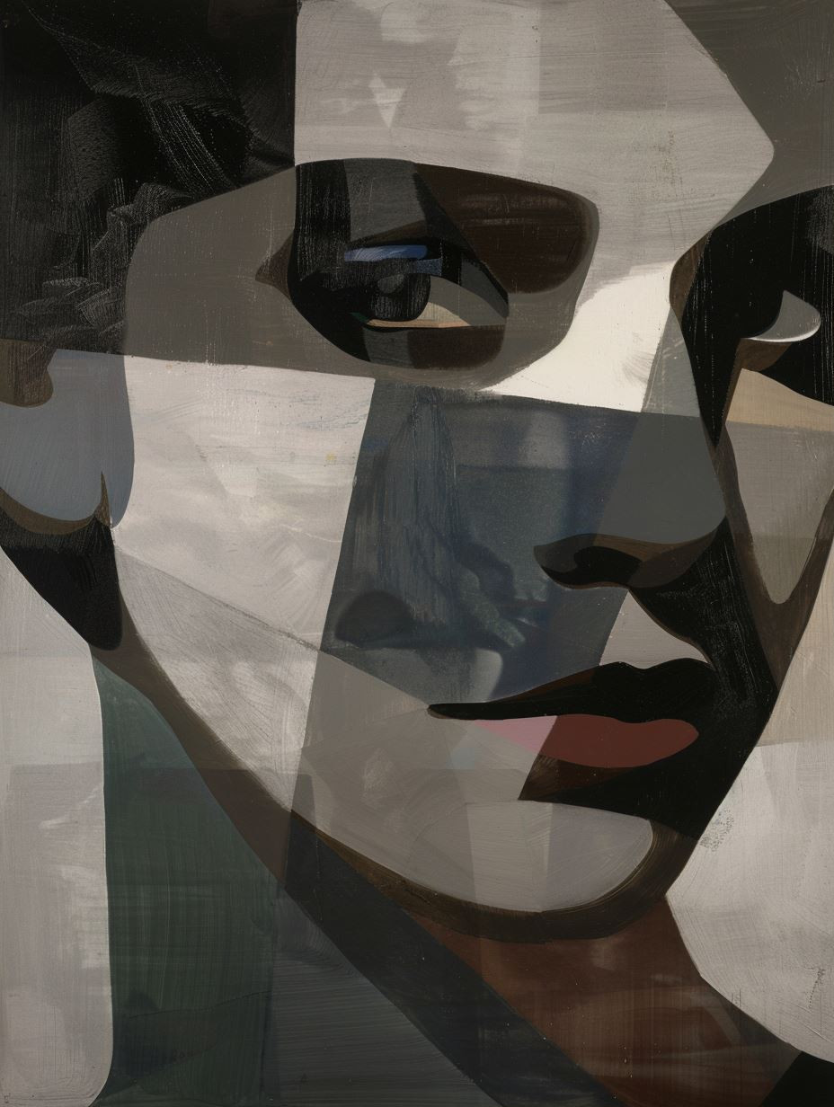 Fragmented Portraits in Muted Tones - Image 1