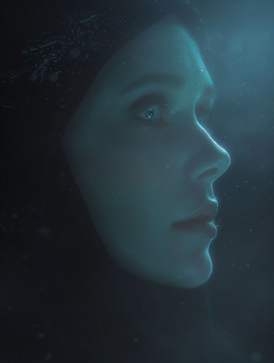 Ethereal Blue Nocturnal Portraits - Image 1