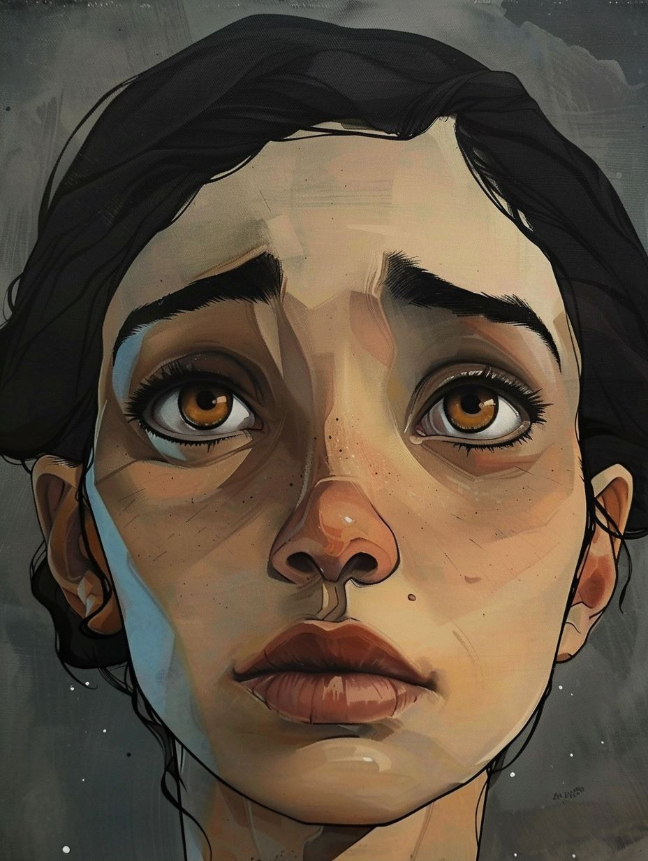 Soulful Gazes: A Study in Digital Portraits - Image 2