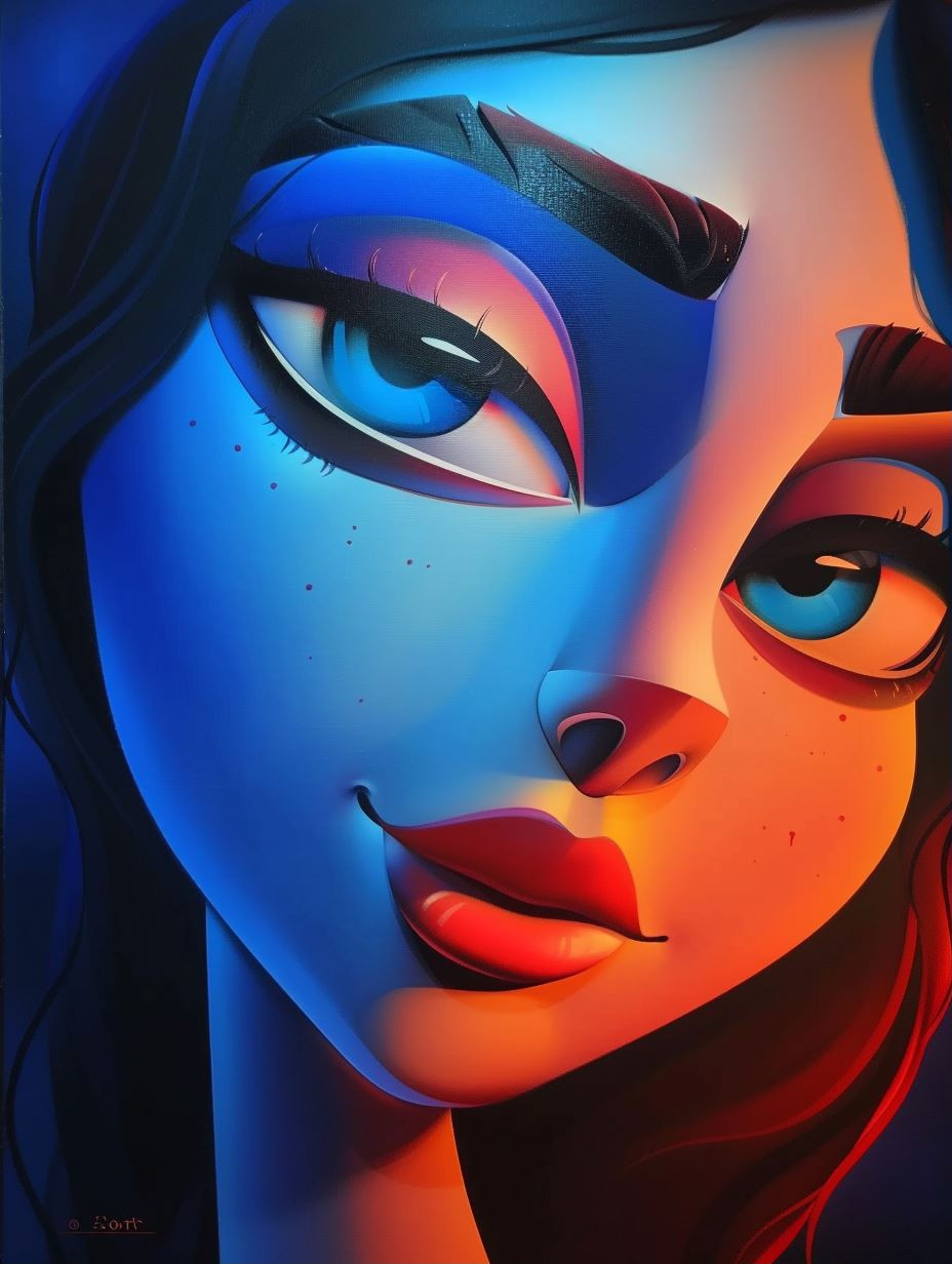 Stylized Digital Portraits of a Modern Muse - Image 1