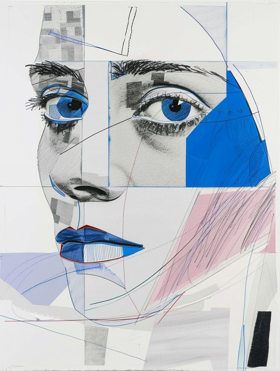 Fragmented Azure Gaze