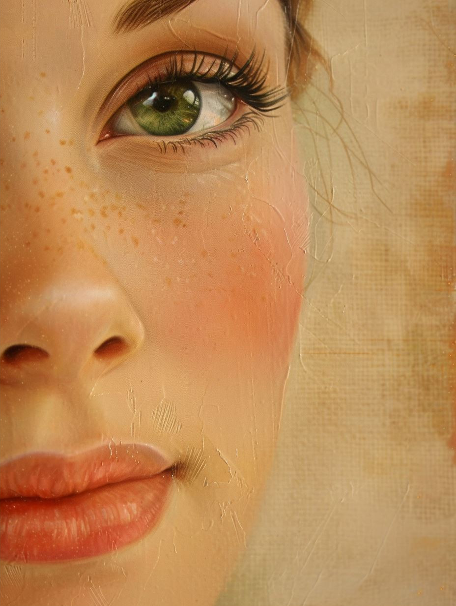 Ethereal Gaze in Soft Hues - Image 2