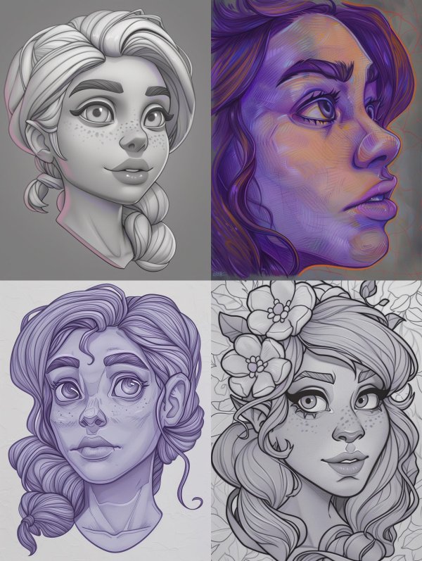 Ethereal Monochrome Stylized Portrait