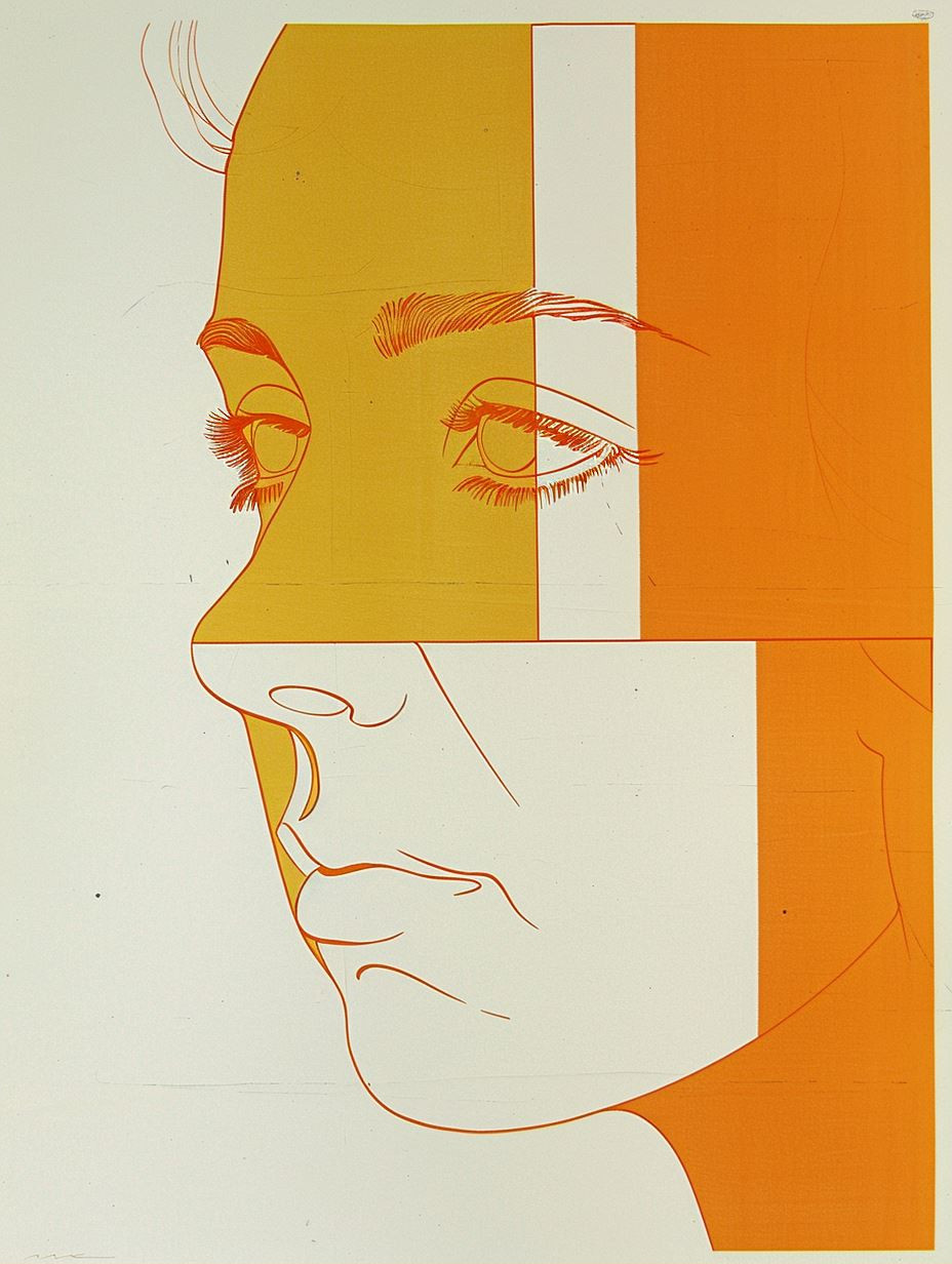 Fragmented Portraits in Warm Tones - Image 2