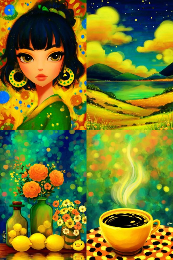 Vibrant Neon Muse