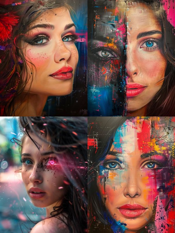 Vibrant Ethereal Portrait of Radiance