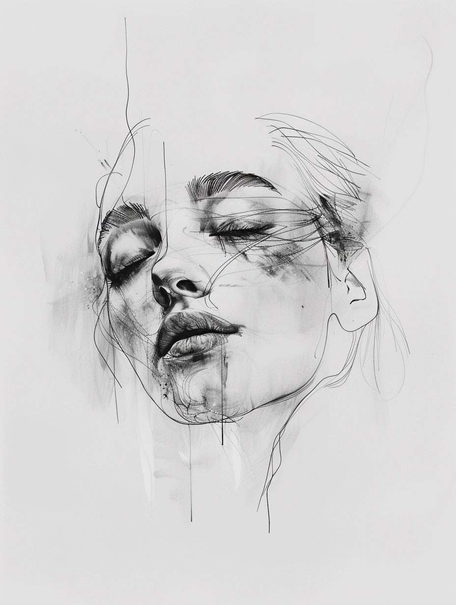 Whispers of the Soul Charcoal Portraits - Image 4