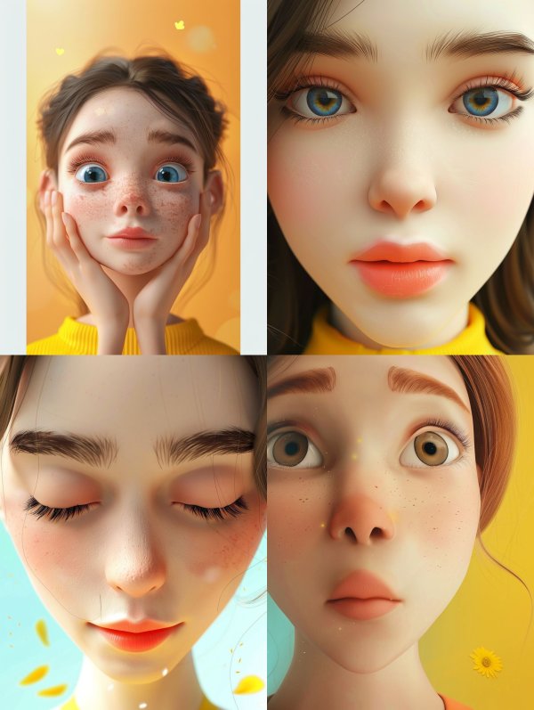 Ethereal Expressions of Digital Beauty