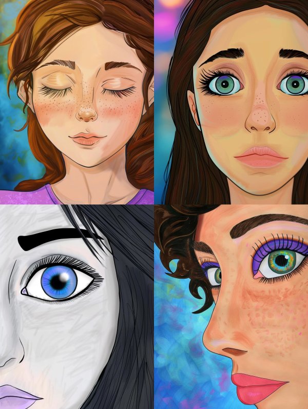 Serene Dreamer Portrait