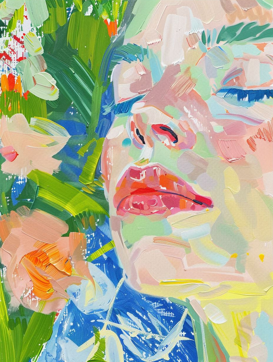 Abstract Pastel Portrait Expression - Image 3