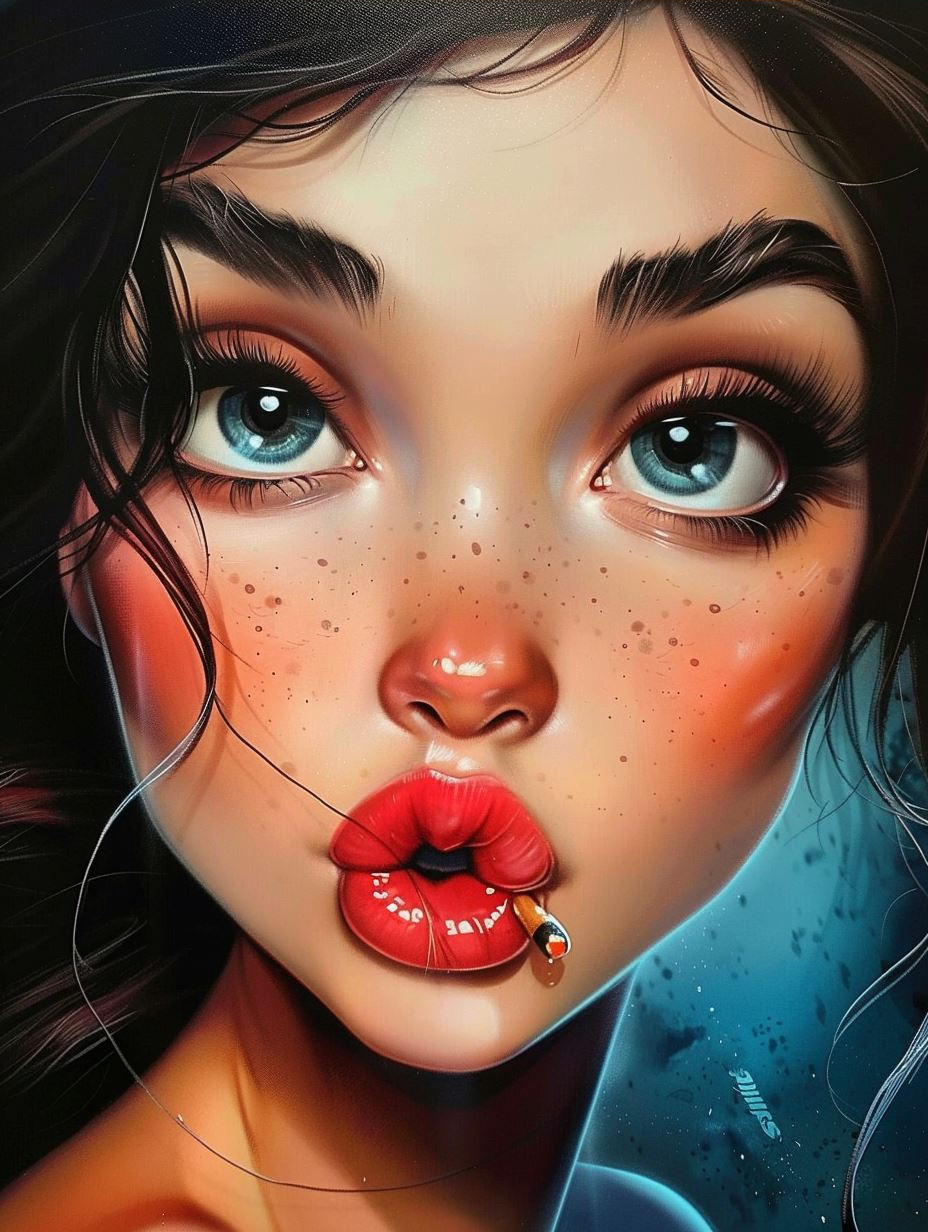 Ethereal Gazes: Digital Portrait Series - Image 3