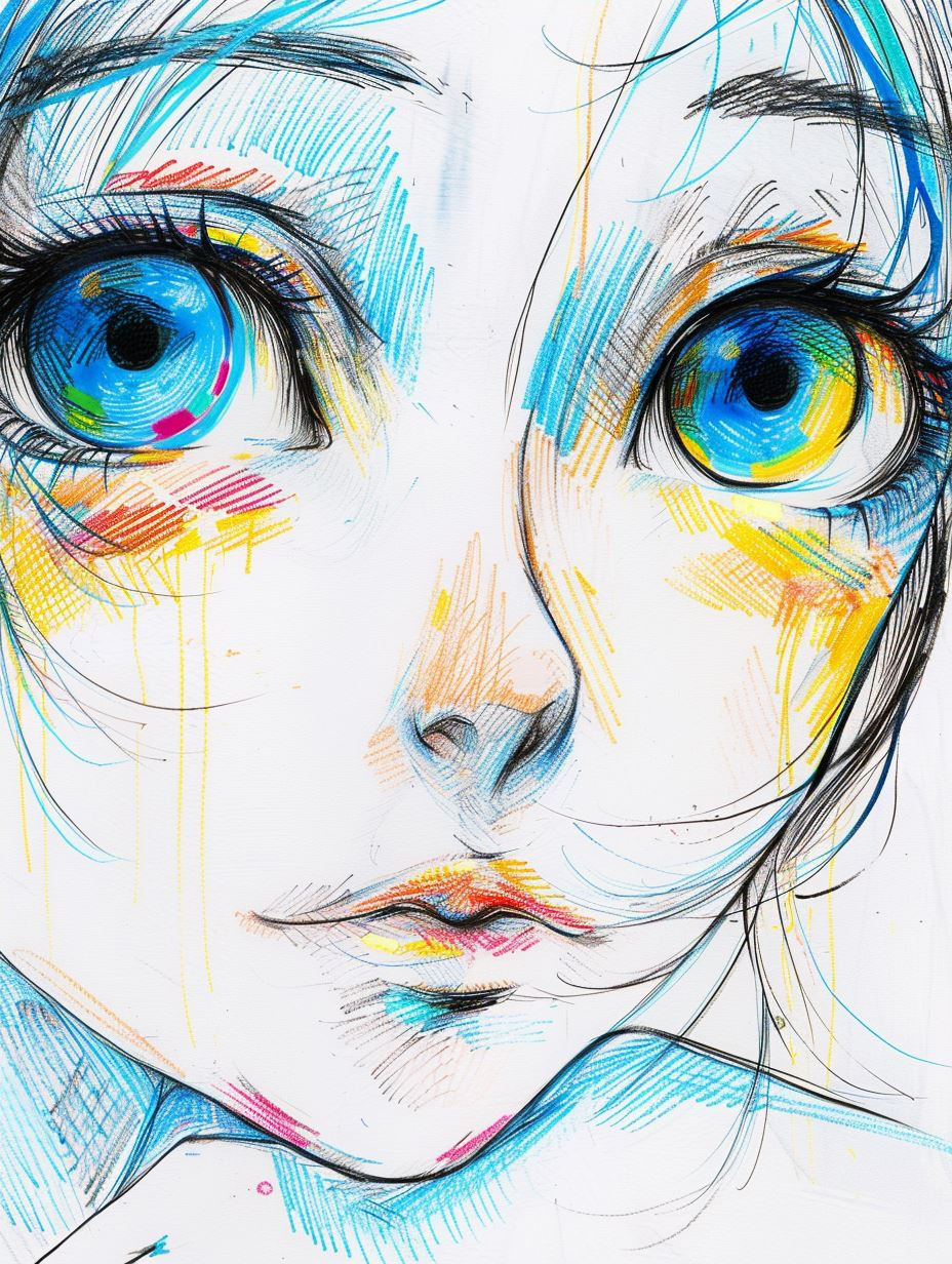 Vibrant Visions of Ethereal Faces - Image 4