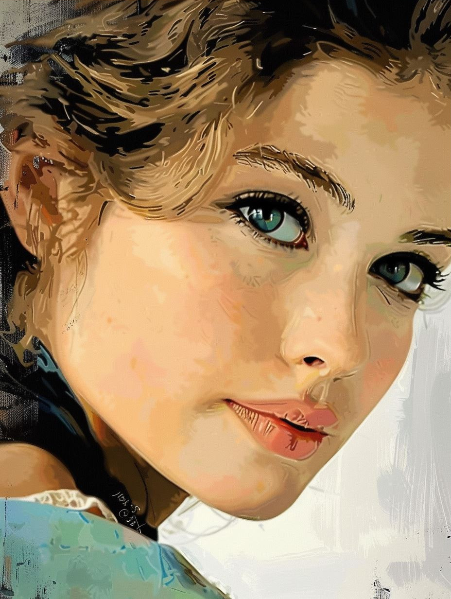 Ethereal Gazes in Digital Oil - Image 3