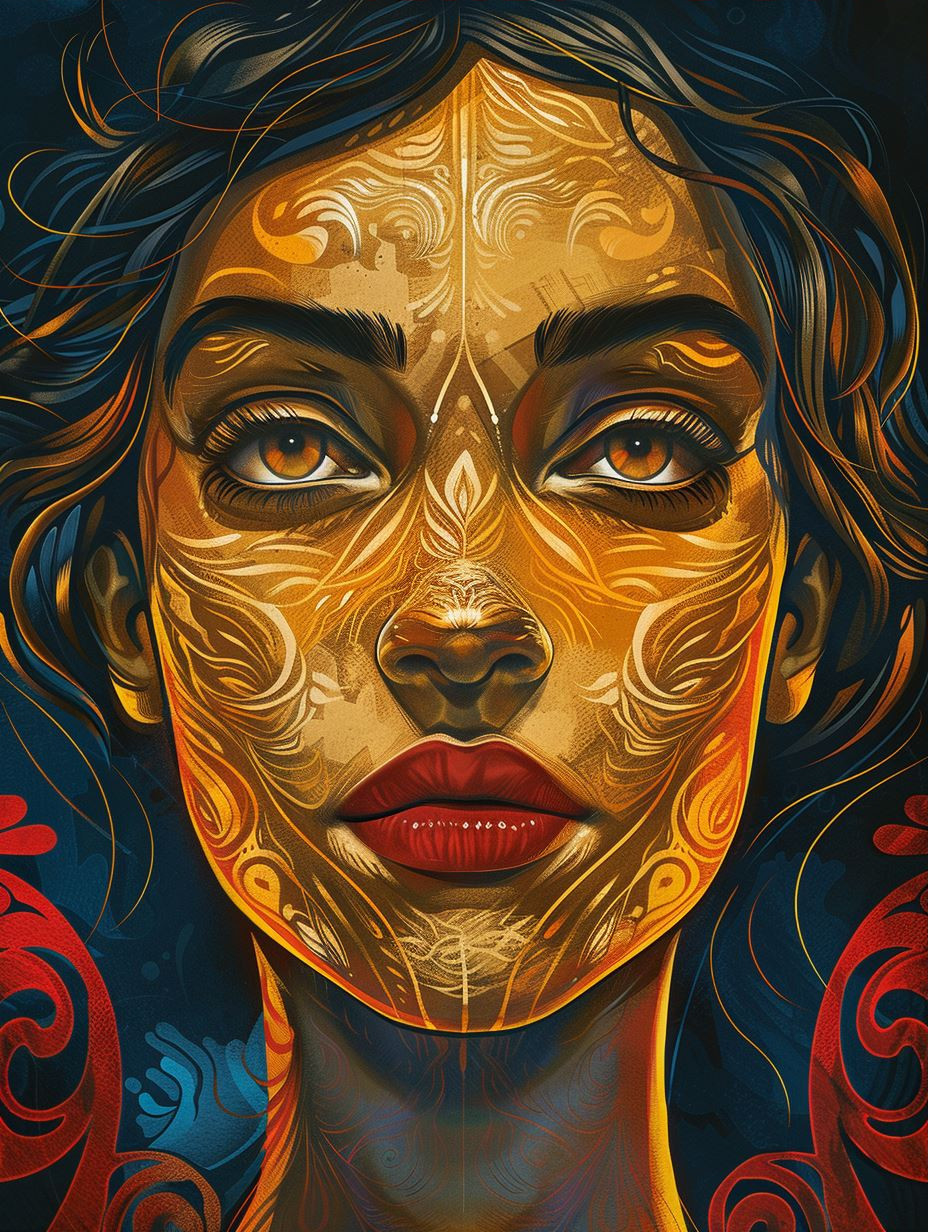 Gilded Mysticism and Ethereal Portraits - Image 3