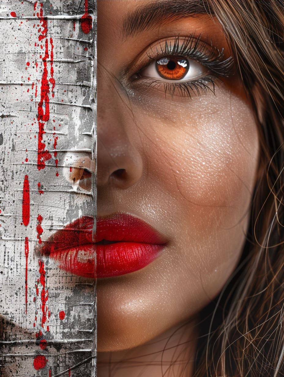 Crimson Lips and Ethereal Gazes - Image 3