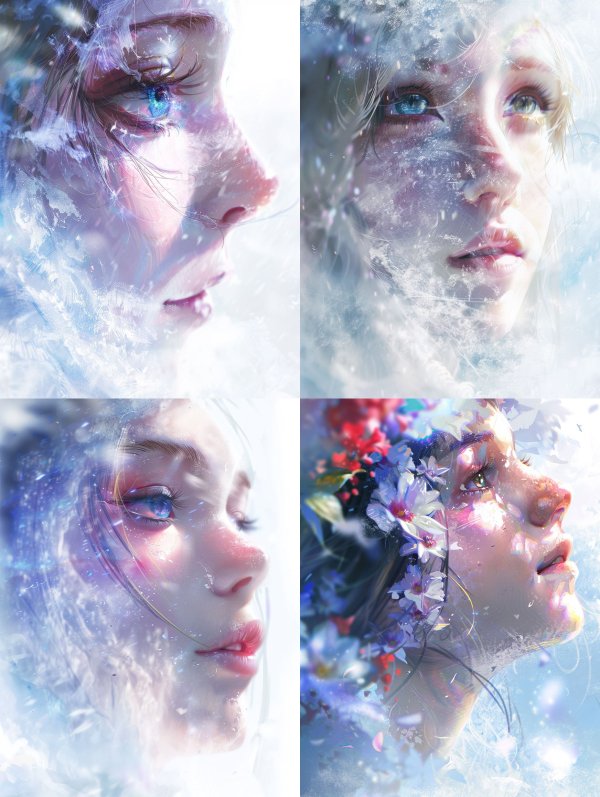 Ethereal Portraits in Frozen Mist