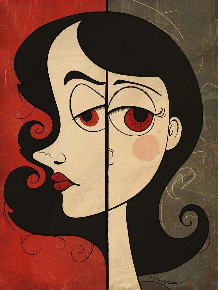 Melancholic Stylized Female Portraits - Image 3