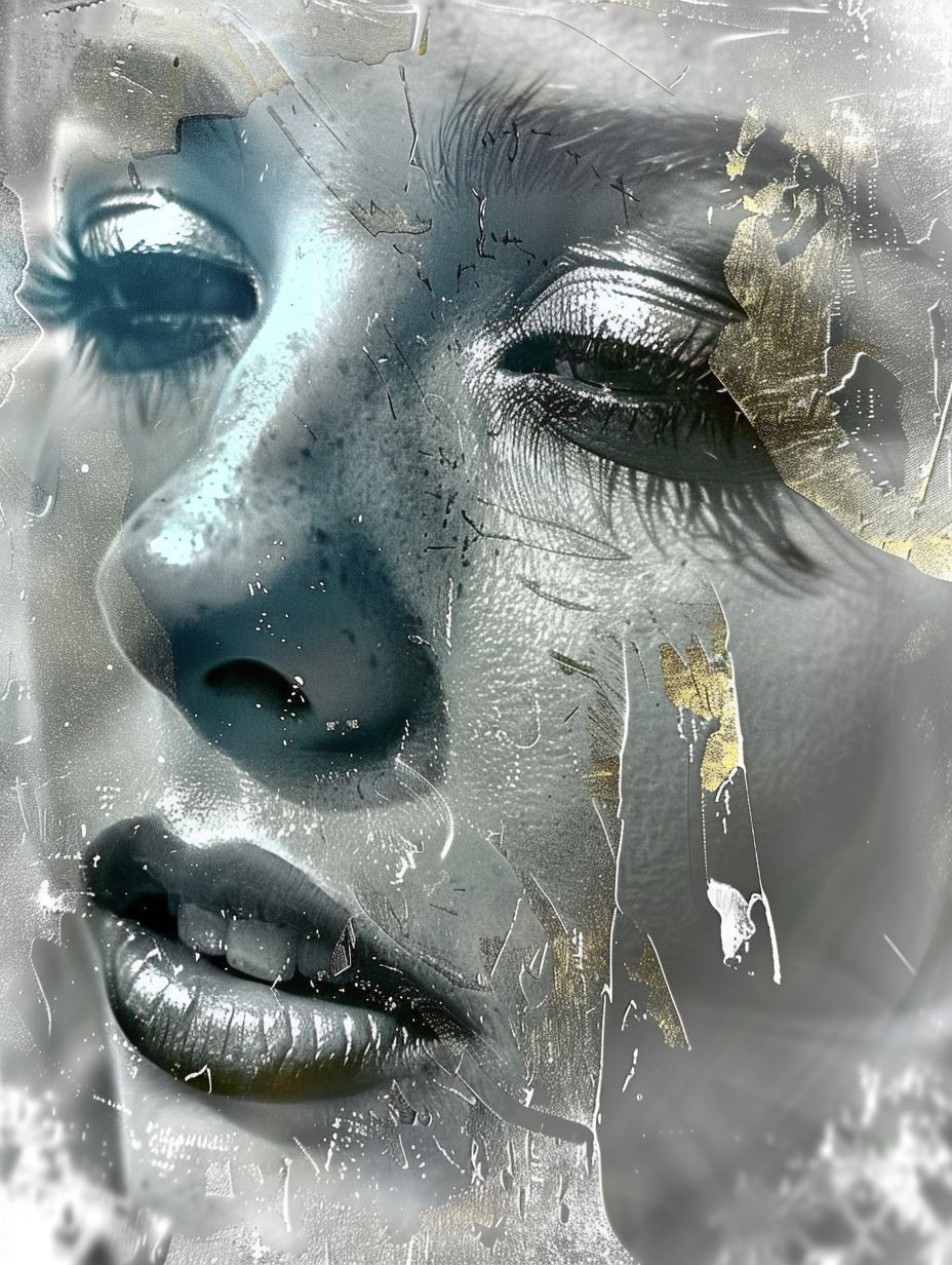 Glittering Gaze Through Frozen Glass - Image 3