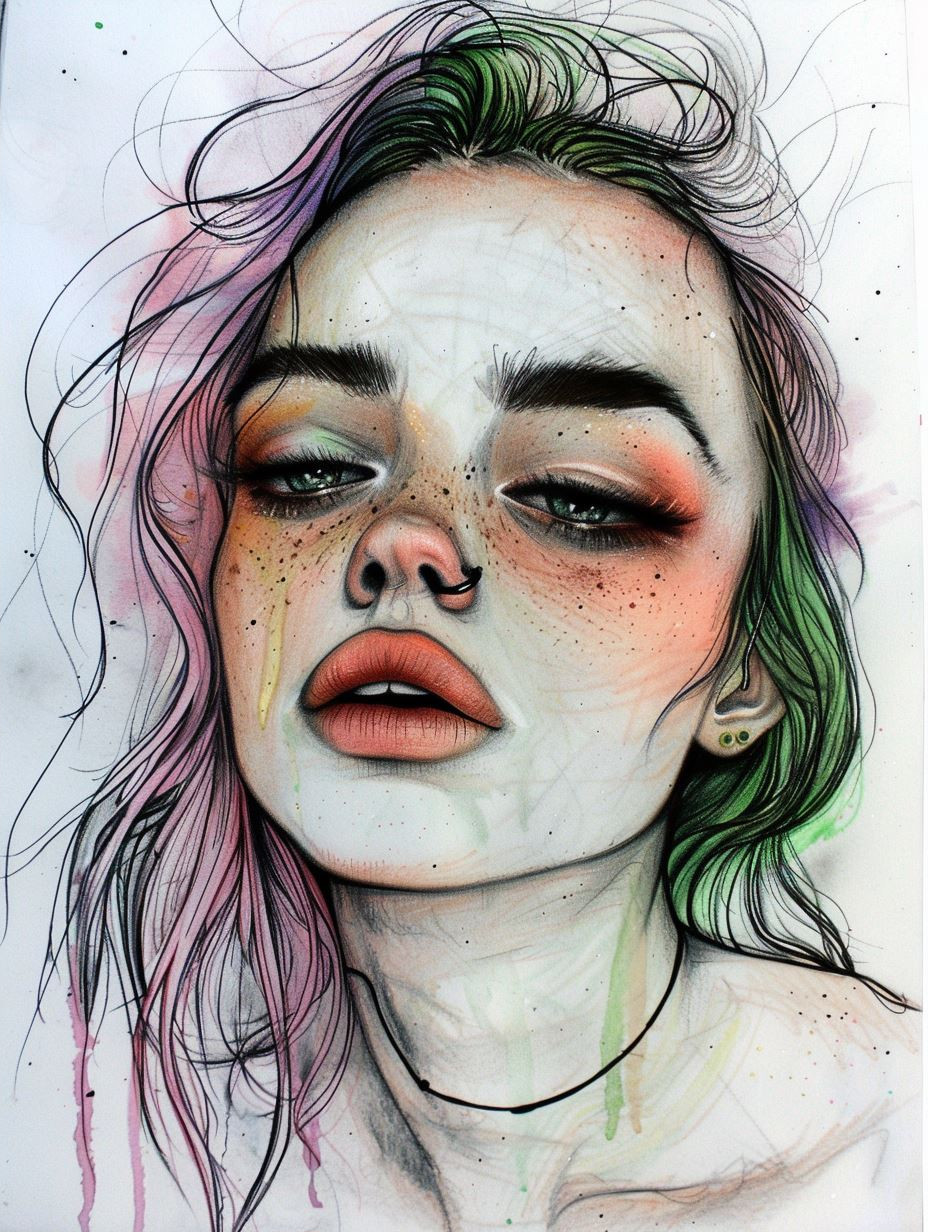 Moody Alternative Portrait Sketches - Image 2