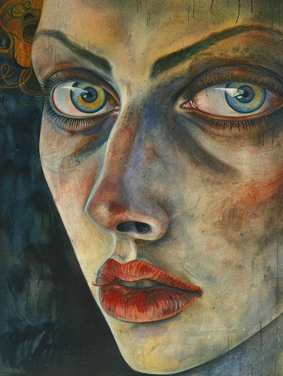 Melancholy Charcoal Gaze - Image 4