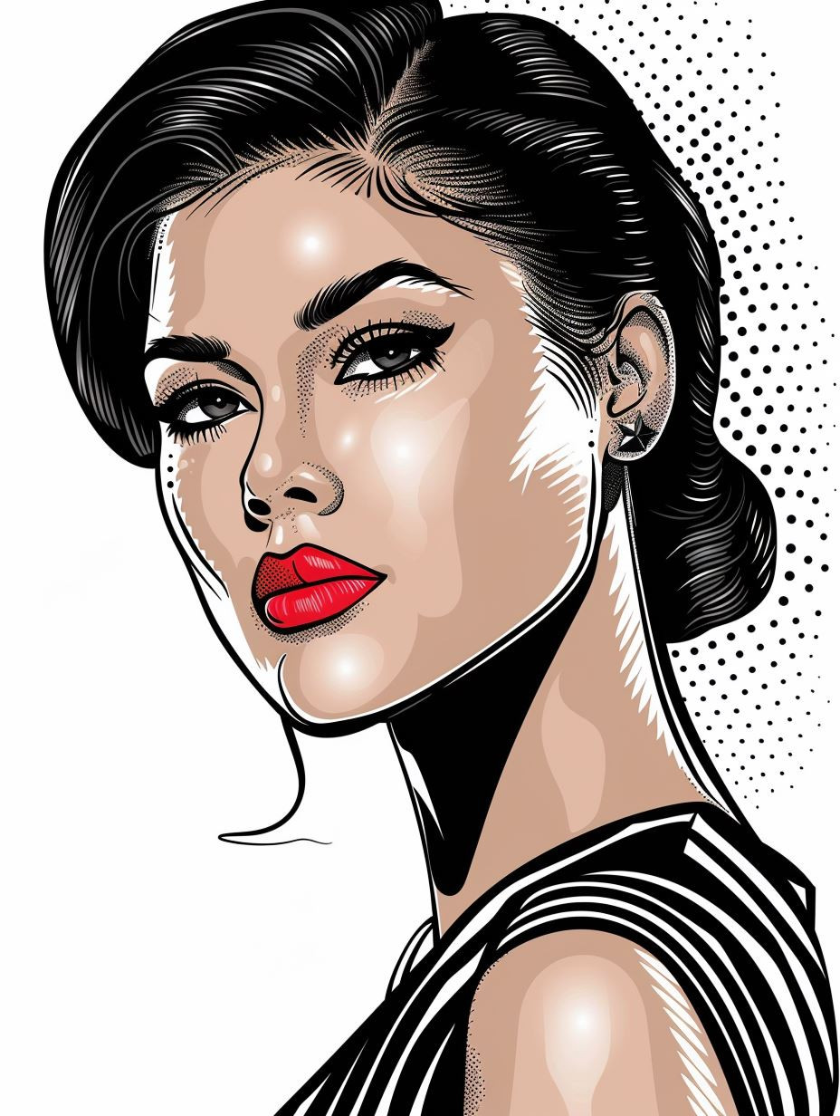 Noir Pop Portrait - Image 4