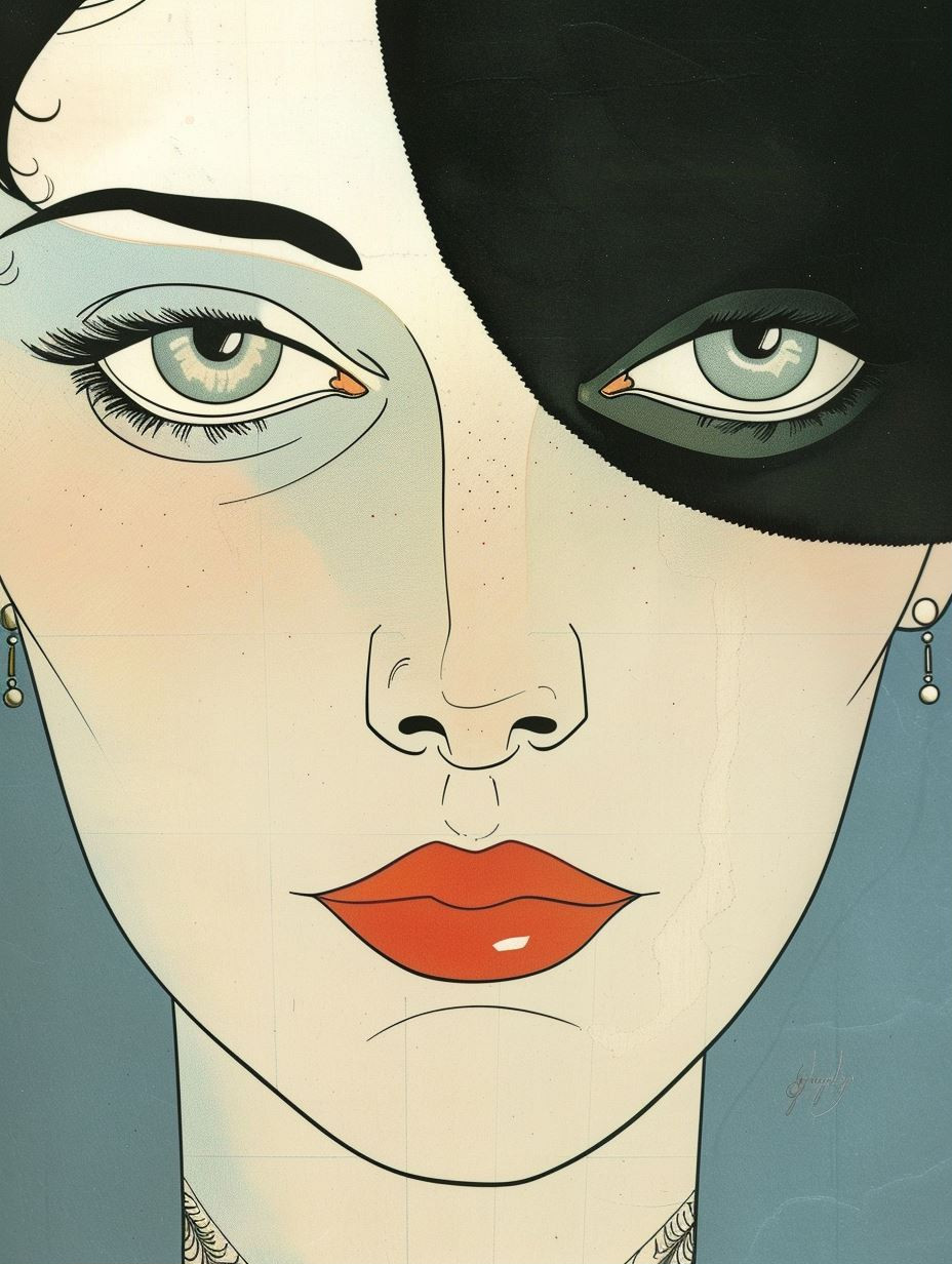 Noir Elegance Art Deco - Image 1