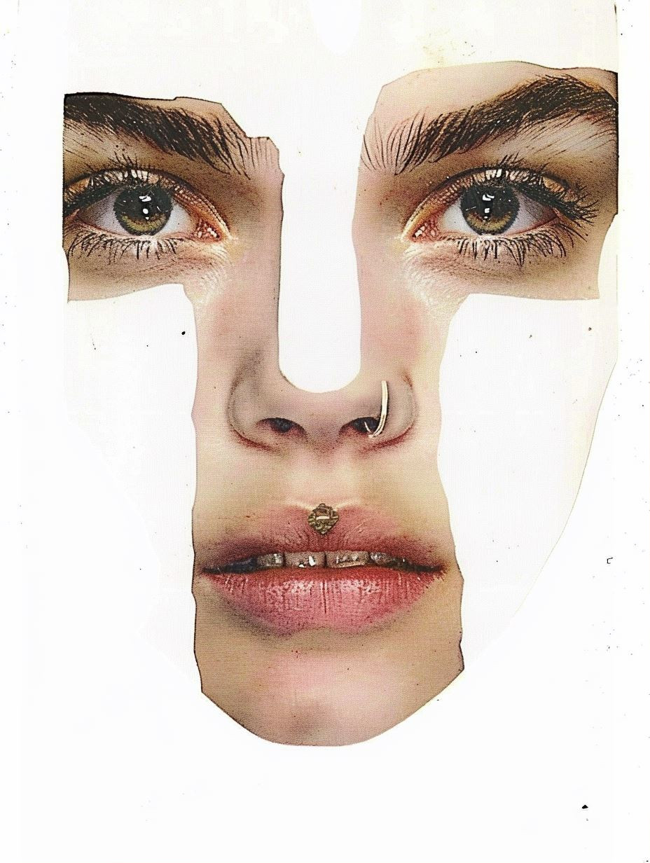 Fragmented Beauty: A Collage of Gazes - Image 1
