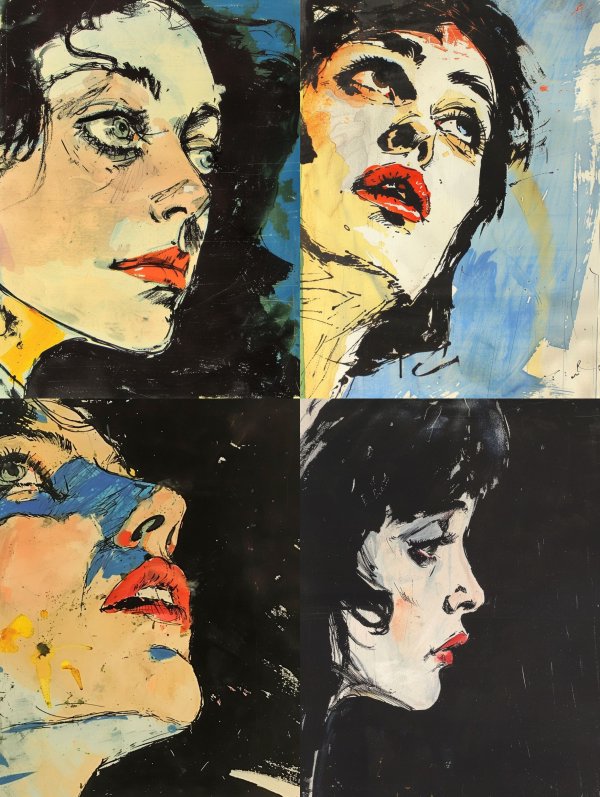 Expressive Raw Portrait Studies