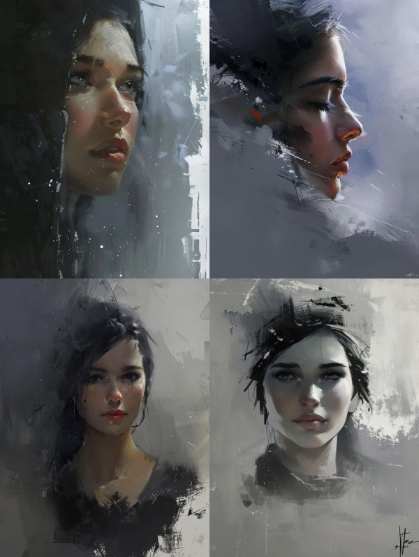 Ethereal Portraits in Digital Mist