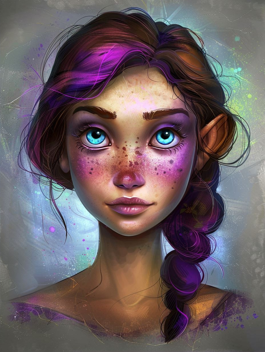 Psychedelic Dream of Violet Hues - Image 2