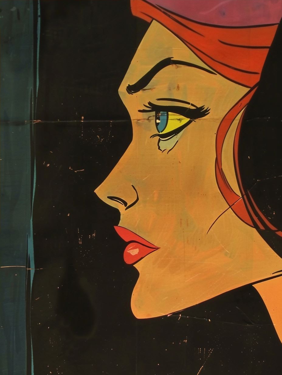 Vintage Pop Art Femme Fatale - Image 4