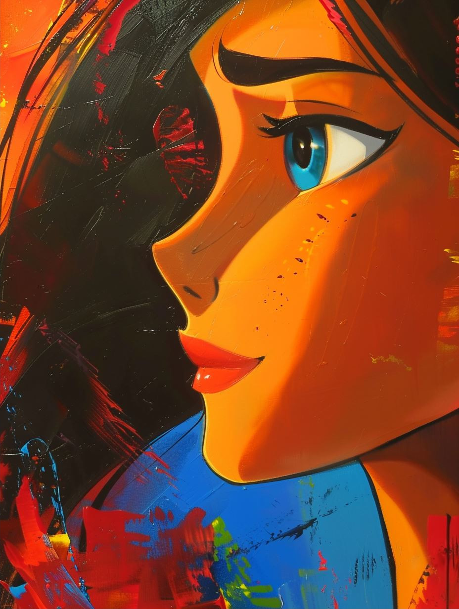 Vibrant Stylized Portrait Studies - Image 2