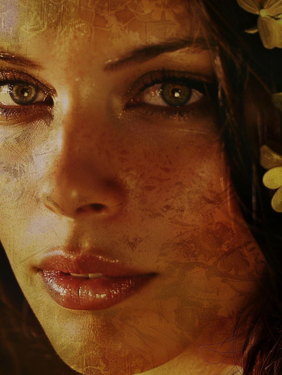 Golden Dust Ethereal Portrait - Image 4