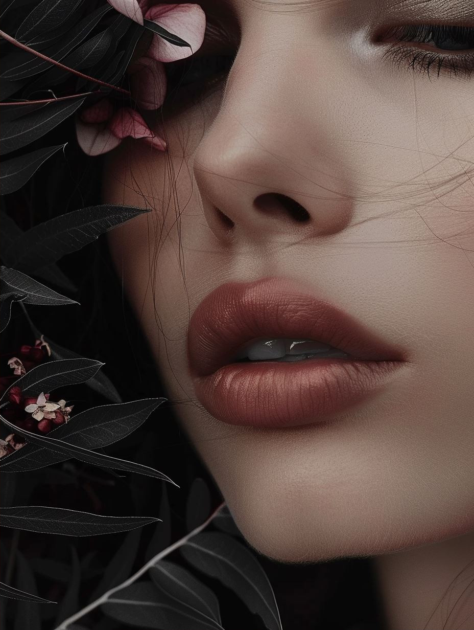 Moody Cinematic Beauty Close-up - Image 2