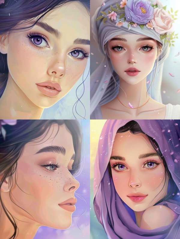 Ethereal Dreamy Pastel Portraits