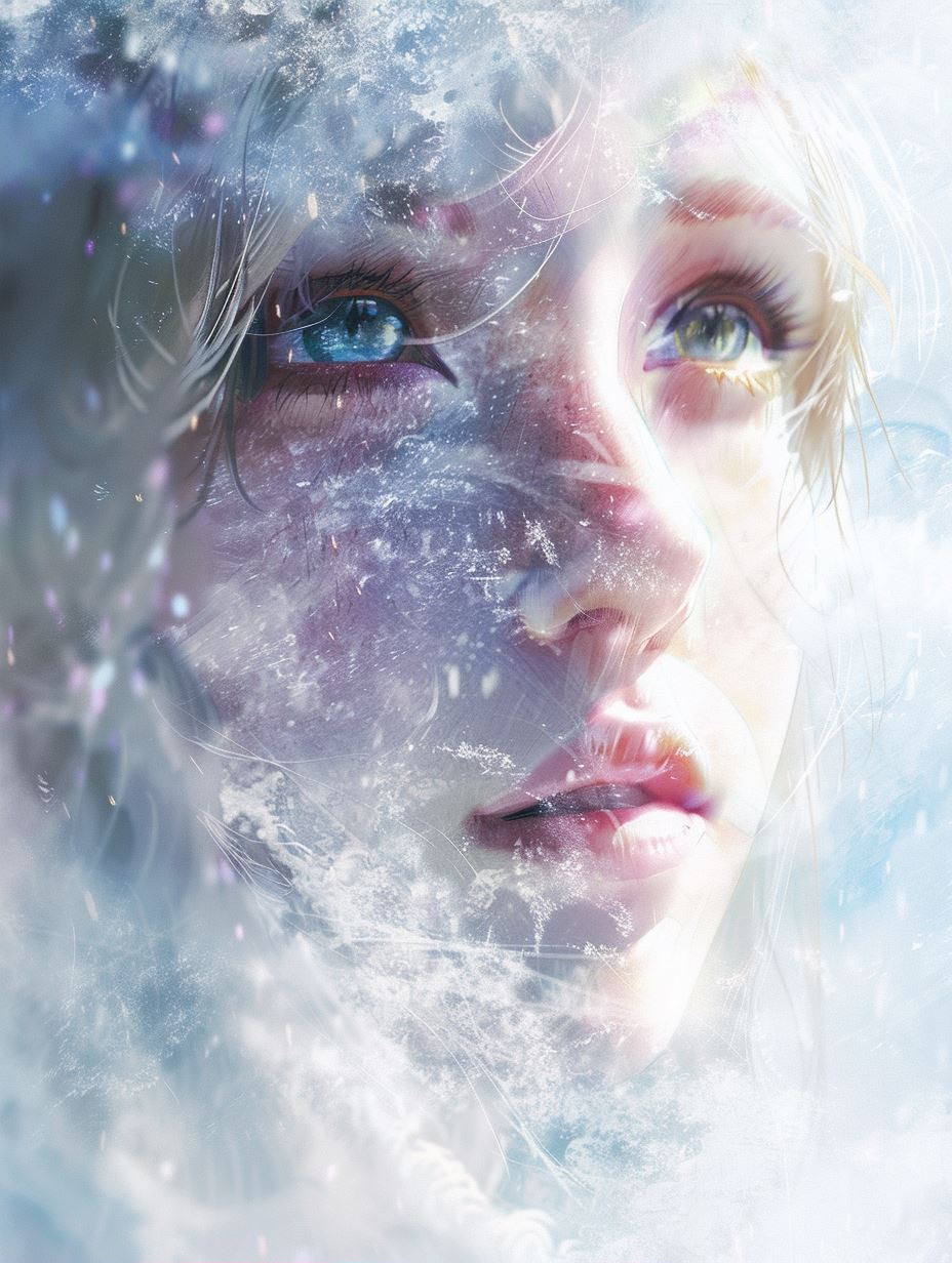 Ethereal Portraits in Frozen Mist - Image 2