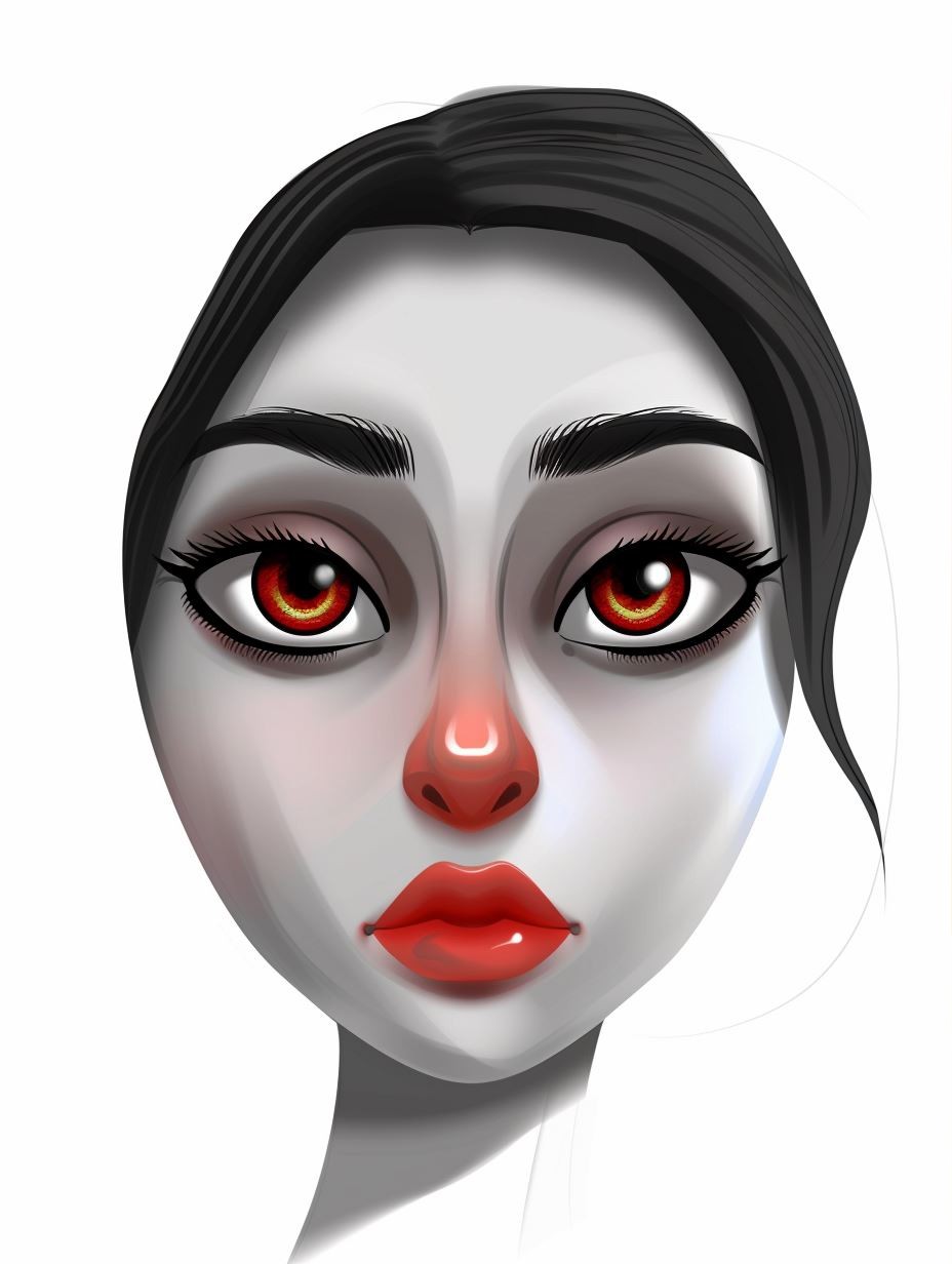 Ethereal Pale Gothic Portrait