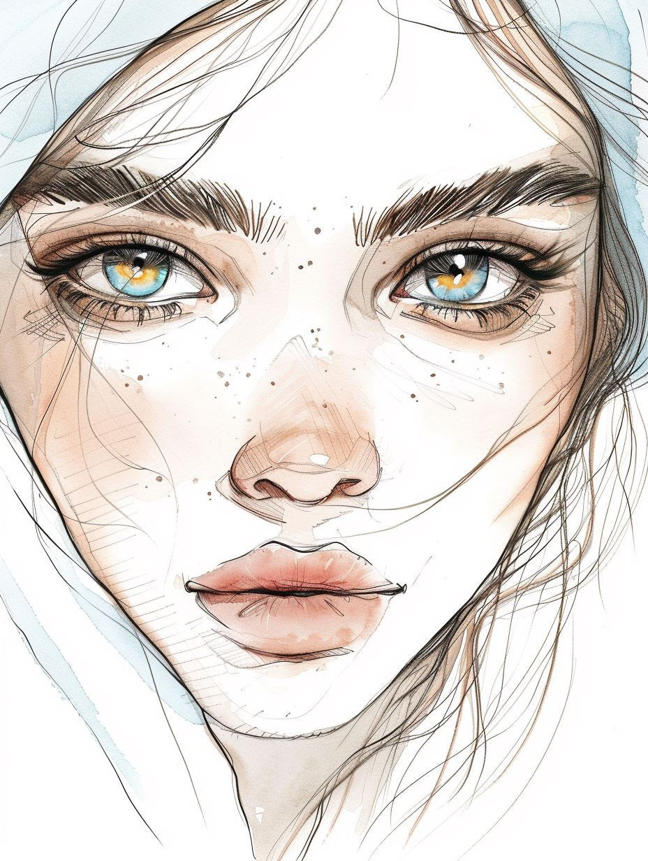 Ethereal Gazes: A Portrait Study - Image 3